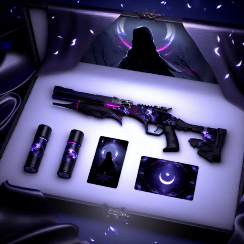 Zestaw kosmetyków Omena: mroczny motyw i karta gracza