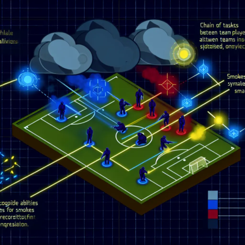 Schemat łańcucha utility między agentami podczas egzekucji na punkt